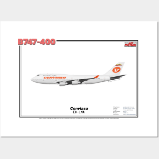 Boeing B747-400 - Conviasa (Art Print) Posters and Art